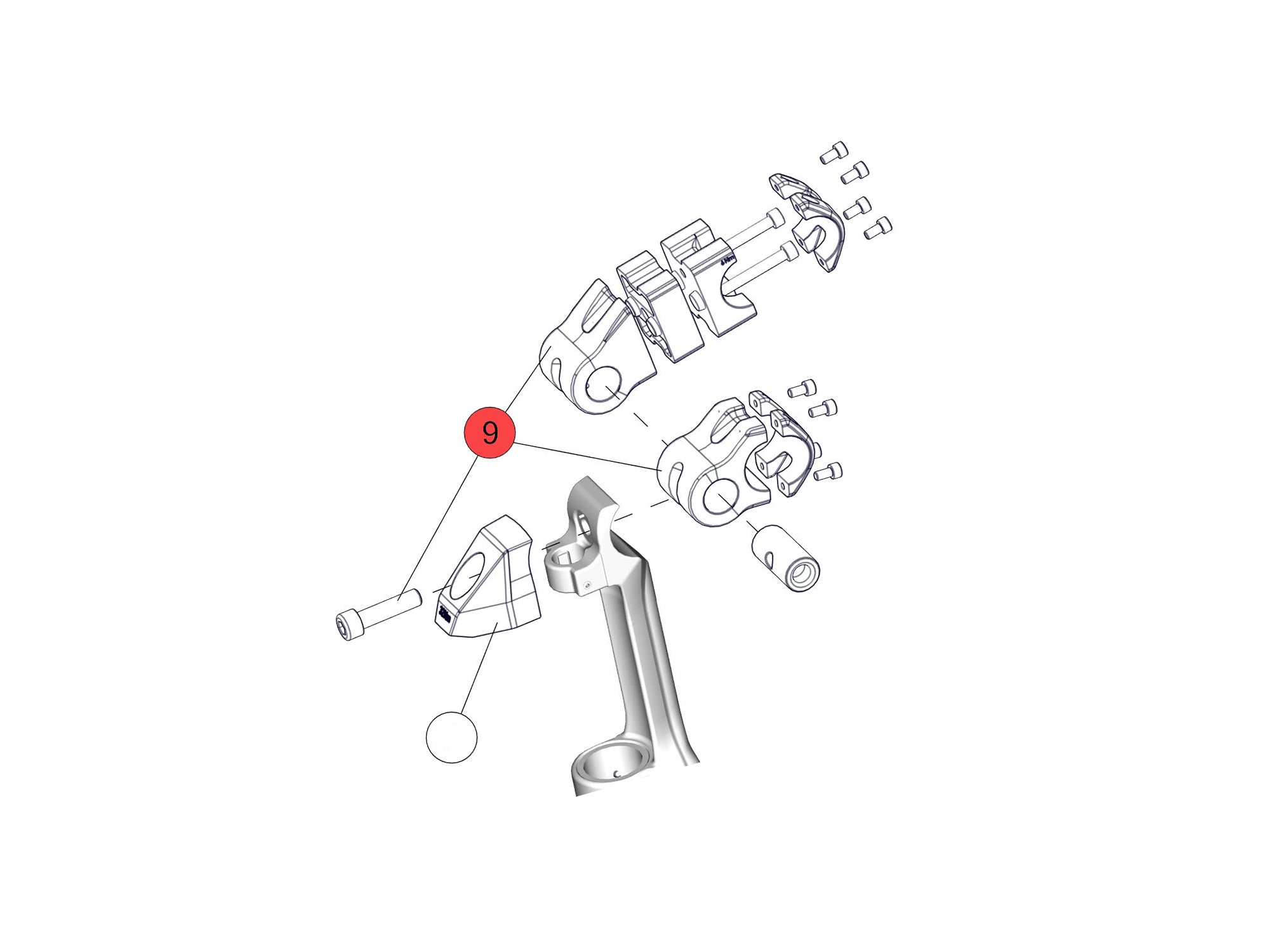 BMC Spare Parts | TR01 Stem Kit BLACK