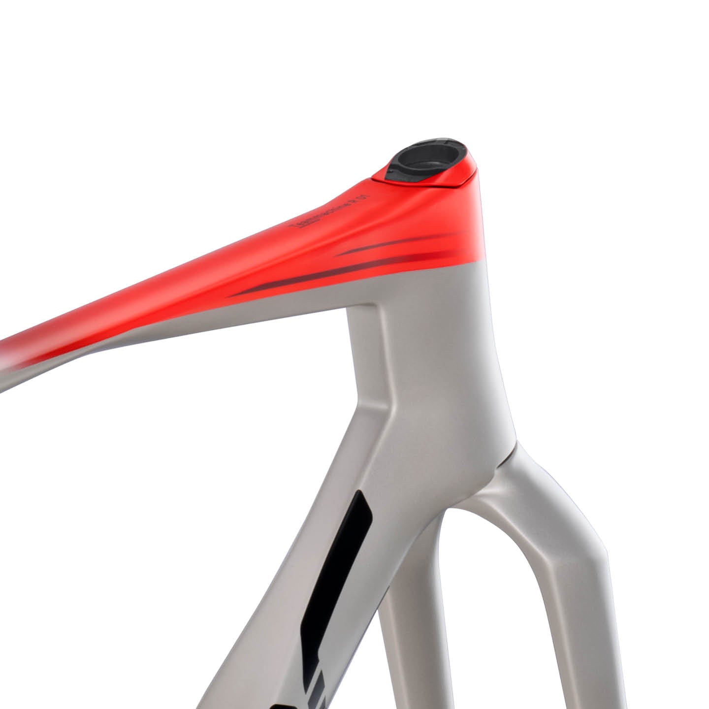 Teammachine R 01 Frameset Arctic Silver / Neon Red – BMC